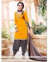 Karishma Kapoor Lace Work Yellow Designer Patiala Suit