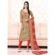 Grandiose Bhagalpuri Silk Beige Churidar Suit