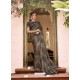 Black Designer Classic Wear Chiffon Sari