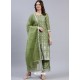 Mehendi Designer Readymade Kurti Palazzo With Dupatta