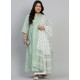 Sea Green Designer Readymade Plus Size Kurti Palazzo With Dupatta