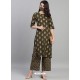 Mehendi Designer Readymade Kurti With Palazzo