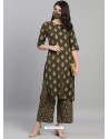 Mehendi Designer Readymade Kurti With Palazzo