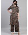 Multi Colour Designer Readymade Kurti With Palazzo