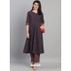 Navy Blue Designer Readymade Kurti With Palazzo