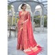 Fuchsia Designer Classic Wear Handloom Weaving Sari