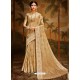 Gold Designer Classic Wear Art Silk Sari