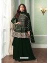 Black Bridal Designer Party Wear Real Georgette Palazzo Suit