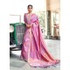 Magenta Designer Classic Wear Silk Sari