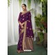 Purple Designer Classic Wear Art Silk Sari