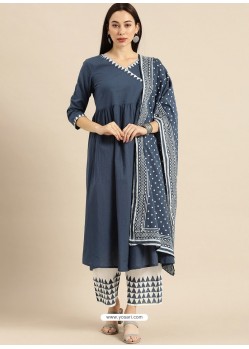 Pigeon Designer Readymade Kurti Palazzo With Dupatta