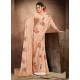 Light Beige Designer Classic Wear Pure Satin Sari