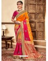 Multi Colour Designer Classic Wear Silk Sari
