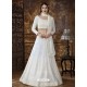 White Scintillating Designer Heavy Wedding Wear Lehenga