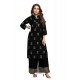 Black Designer Readymade Kurti With Palazzo