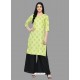 Lemon Latest Festival Wear Cotton Kurti