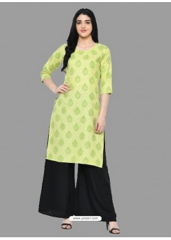 Lemon Latest Festival Wear Cotton Kurti