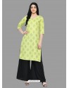 Lemon Latest Festival Wear Cotton Kurti