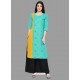 Aqua Mint Latest Festival Wear Cotton Kurti