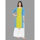 Blue Latest Festival Wear Cotton Kurti