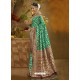 Aqua Mint Designer Classic Wear Banarasi Silk Sari