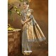 Silver Designer Classic Wear Banarasi Silk Sari