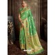 Green Designer Classic Wear Silk Sari