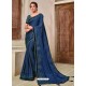 Dark Blue Designer Traditional Wear Silk Sari