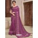 Purple Designer Traditional Wear Silk Sari