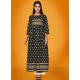 Black Readymade Latest Long Gown Kurti