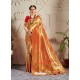 Red Designer Traditional Wear Banarasi Silk Sari