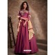 Rose Red Readymade Latest Designer Party Wear Anarkali Suit