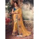 Mustard Latest Designer Party Wear Sari