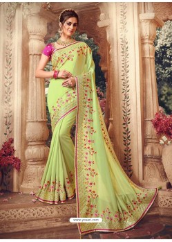 Lemon Latest Designer Party Wear Sari