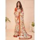 Multi Colour Designer Casual Wear Crepe Sari