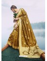 Marigold Latest Designer Party Wear Sari