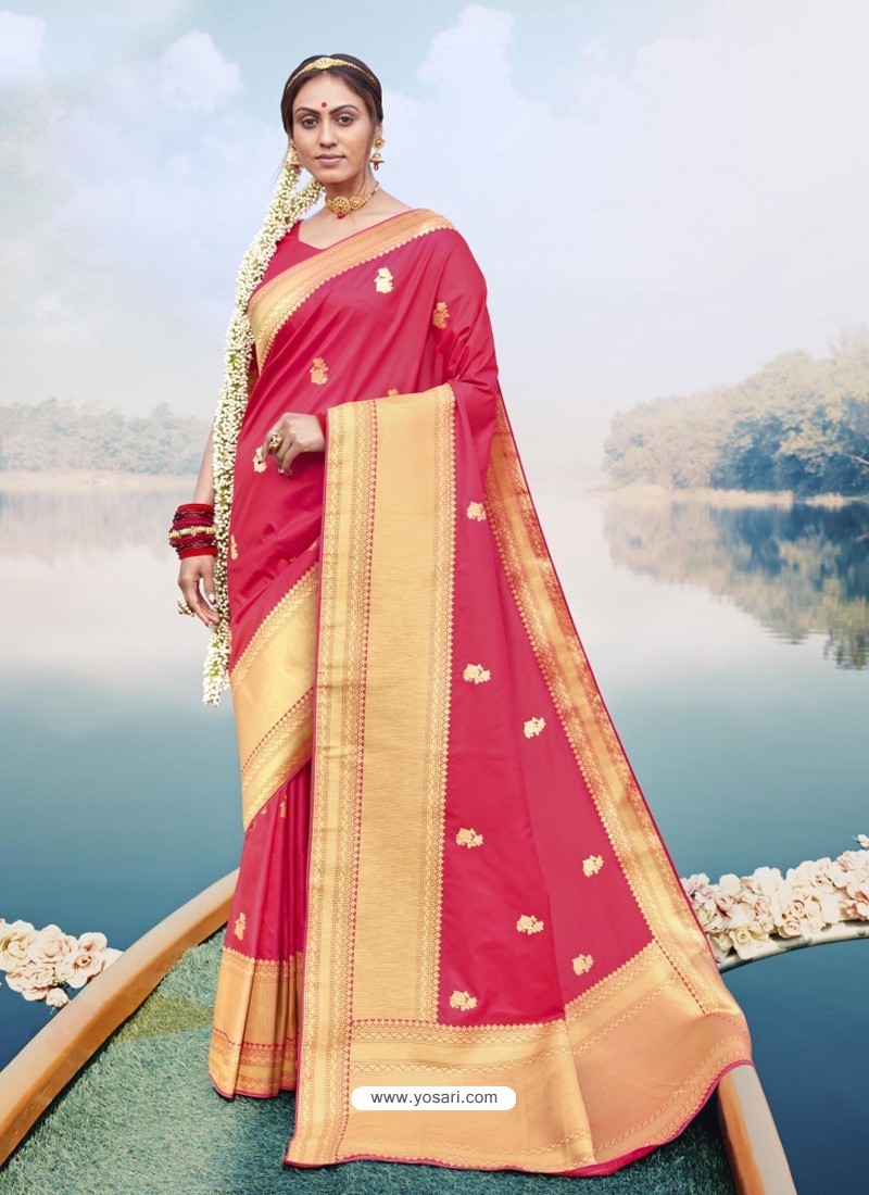 Rani Latest Designer Party Wear Sari