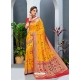 Yellow Designer Party Wear Art Soft Silk Sari