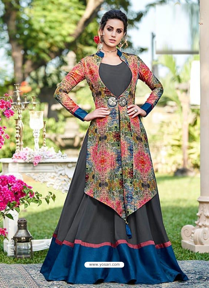 Fashion Ka Fatka Ahmedabad  Rich Double Layer Party Wear Gown For Enquiry  kindly contact on whatsapp no 917265866630 Shop Now  httpswwwfashionkafatkacomrichdoublelayerpartyweargownhtml  floorlengthgown gown designer partywear festive 
