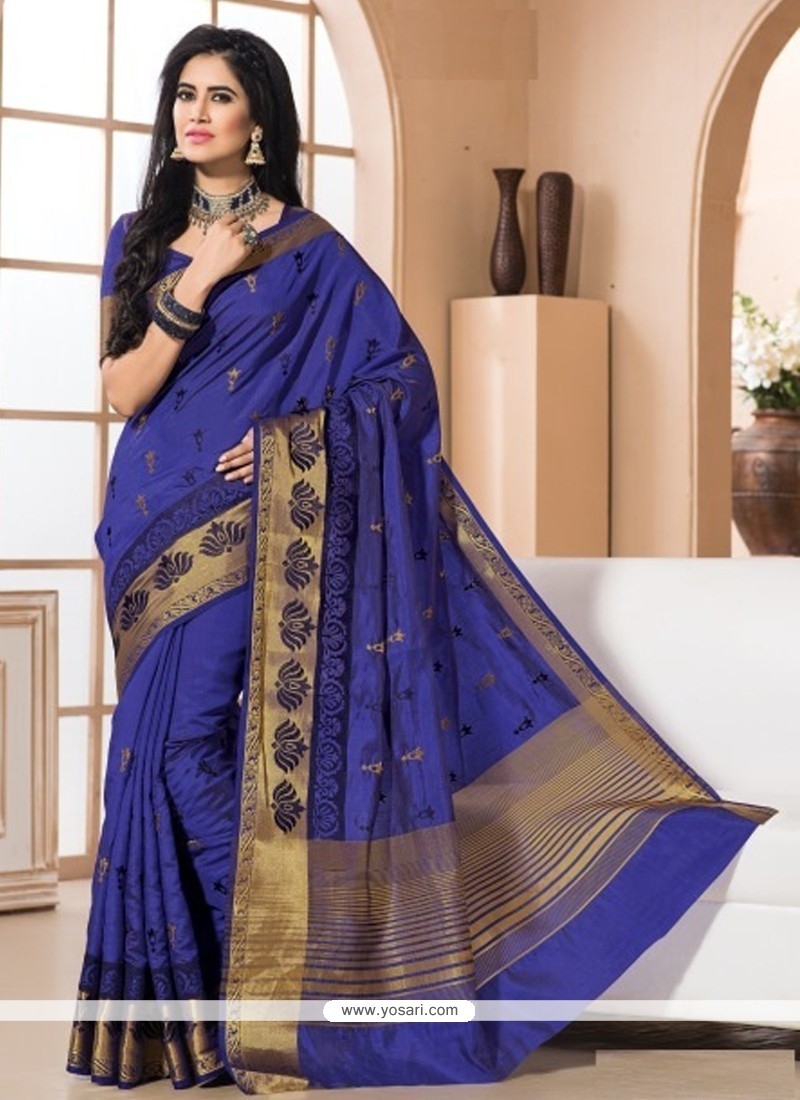 Divine Blue Designer Saree