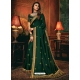 Dark Green Designer Party Wear Fancy Silk Sari