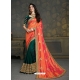 Orange Designer Classic Wear Art Silk Sari