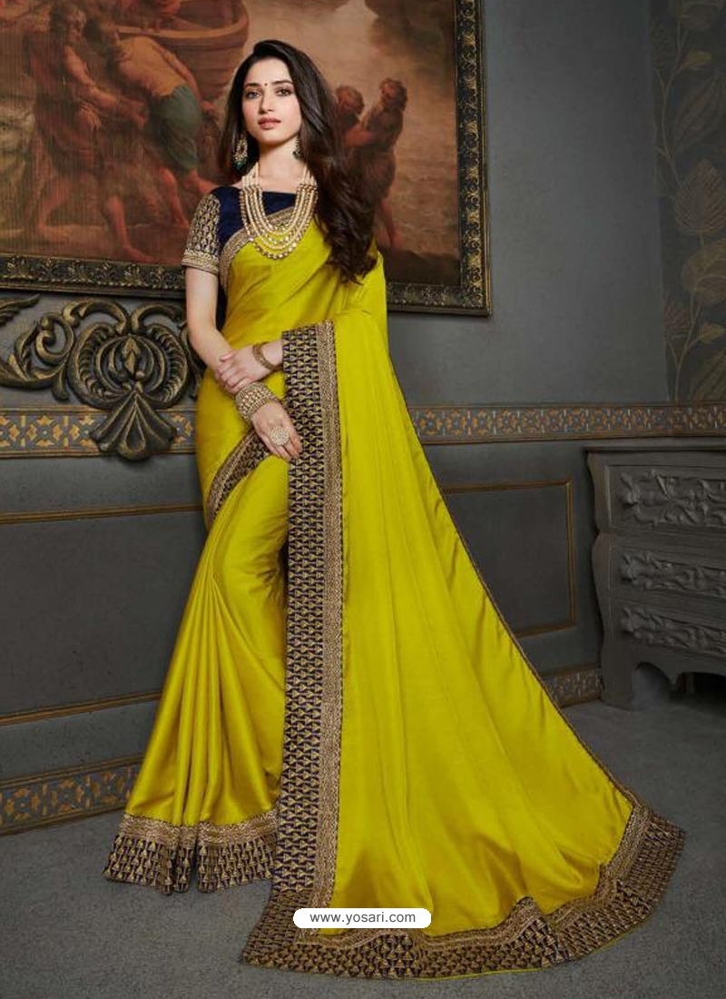 Corn Designer Classic Wear Art Silk Sari