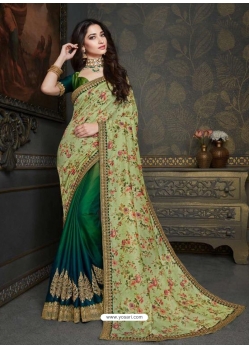 Multi Colour Designer Classic Wear Art Silk Sari