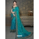 Blue Designer Classic Wear Art Silk Sari