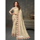 Light Beige Designer Classic Wear Art Silk Sari