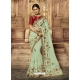 Sea Green Latest Designer Wedding Wear Sari