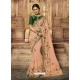 Light Orange Latest Designer Wedding Wear Sari