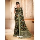 Black Designer Party Wear Heavy Silk Sari