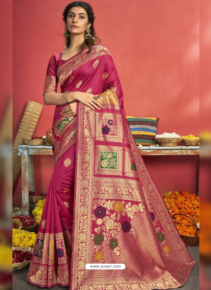 Rani Designer Party Wear Art Silk Sari